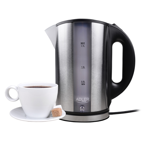 Kovová rýchlovarná kanvica Adler 1,7 L